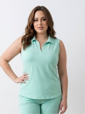 NWT Head Sleeveless Performance Golf Polo Top